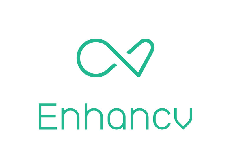 Enhancv resume builder with creative template on Mac