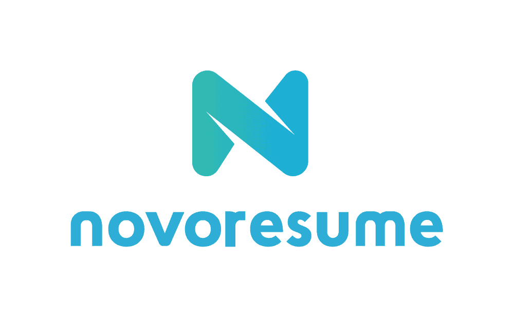 Novoresume resume builder interface on Mac